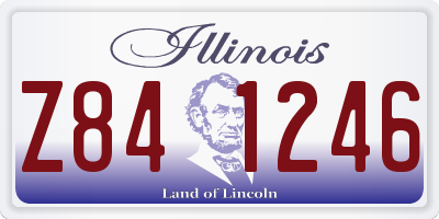 IL license plate Z841246