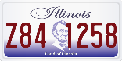 IL license plate Z841258