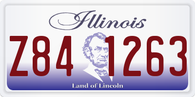 IL license plate Z841263