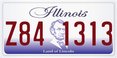 IL license plate Z841313