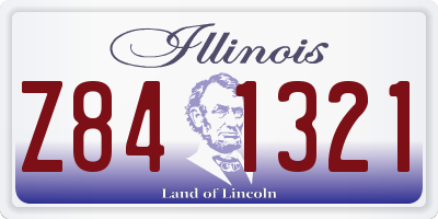 IL license plate Z841321