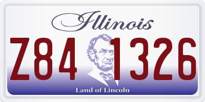 IL license plate Z841326