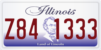 IL license plate Z841333