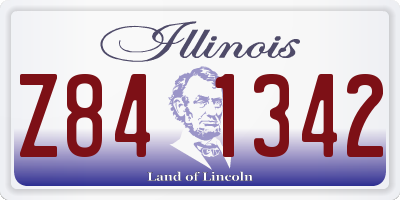 IL license plate Z841342