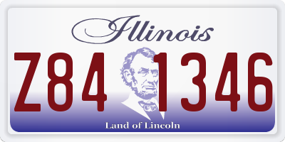 IL license plate Z841346