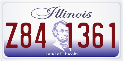 IL license plate Z841361