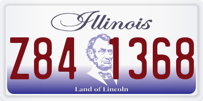 IL license plate Z841368