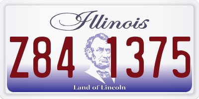 IL license plate Z841375