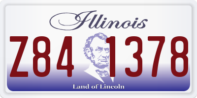 IL license plate Z841378
