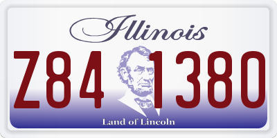 IL license plate Z841380