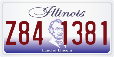 IL license plate Z841381