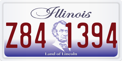 IL license plate Z841394