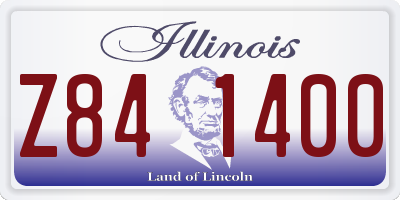 IL license plate Z841400