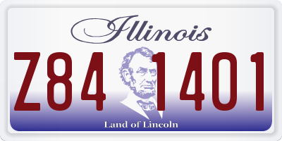 IL license plate Z841401