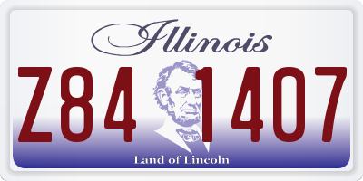 IL license plate Z841407