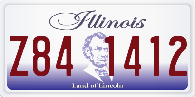 IL license plate Z841412
