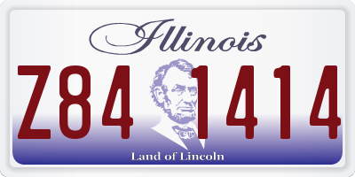 IL license plate Z841414
