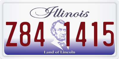 IL license plate Z841415