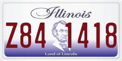IL license plate Z841418