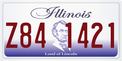 IL license plate Z841421