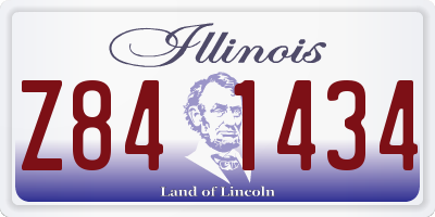 IL license plate Z841434
