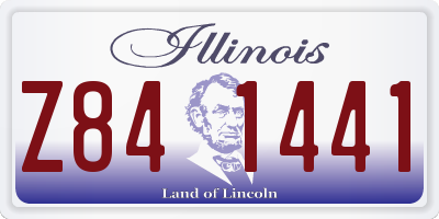 IL license plate Z841441