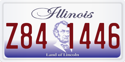 IL license plate Z841446