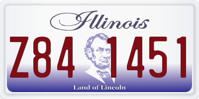 IL license plate Z841451