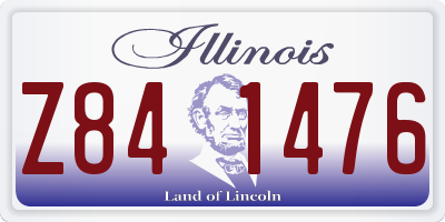 IL license plate Z841476