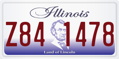 IL license plate Z841478