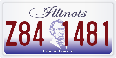 IL license plate Z841481