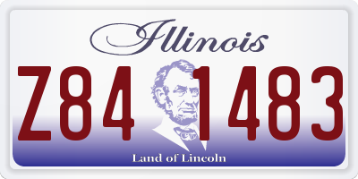 IL license plate Z841483