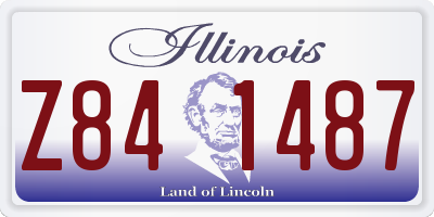 IL license plate Z841487
