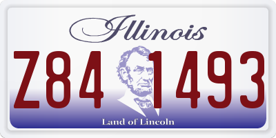 IL license plate Z841493