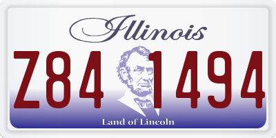 IL license plate Z841494