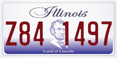 IL license plate Z841497