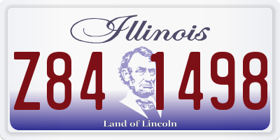 IL license plate Z841498