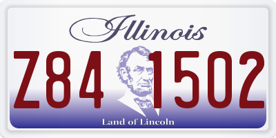 IL license plate Z841502