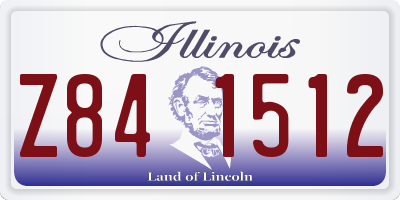 IL license plate Z841512