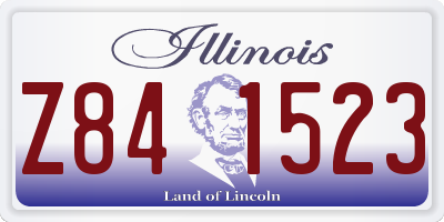 IL license plate Z841523