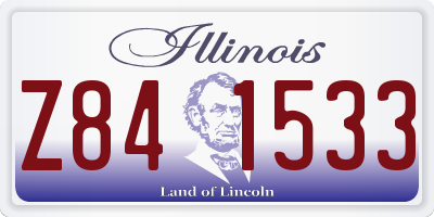 IL license plate Z841533