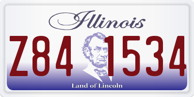 IL license plate Z841534