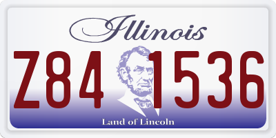 IL license plate Z841536