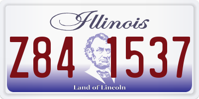 IL license plate Z841537