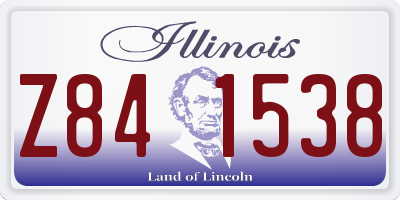 IL license plate Z841538