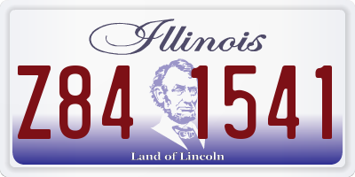 IL license plate Z841541