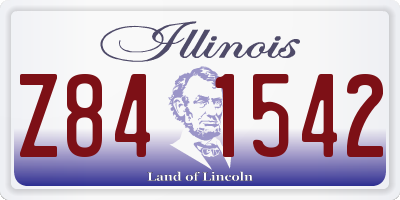 IL license plate Z841542