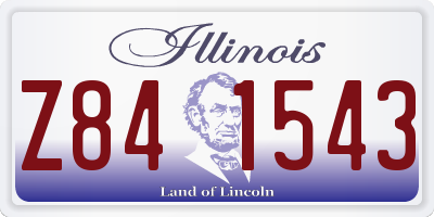 IL license plate Z841543
