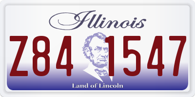 IL license plate Z841547