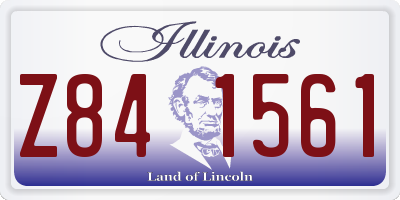 IL license plate Z841561